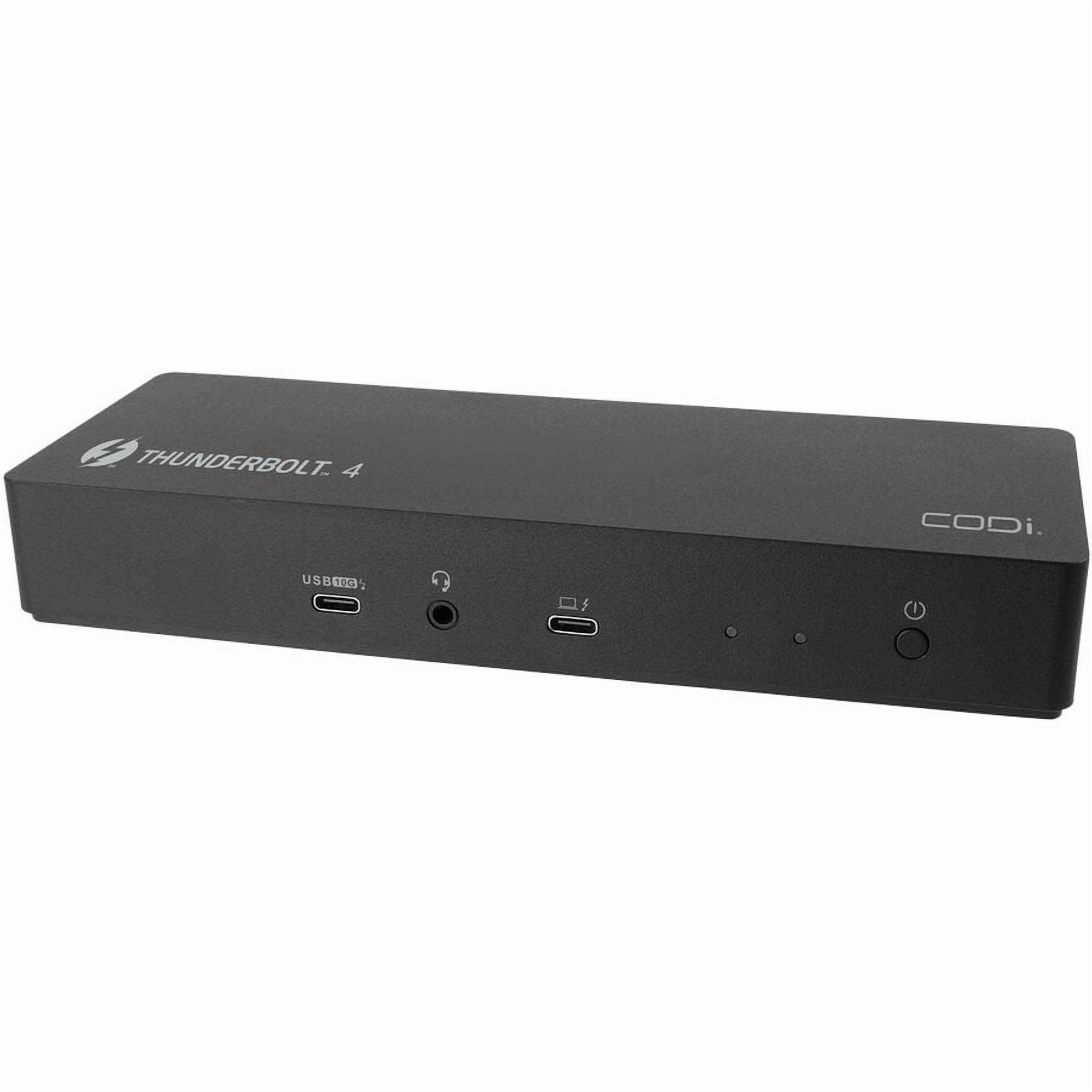 CODi CentroT4 10-in-1 Thunderbolt 4 Docking Station - for Notebook, Workstation, Monitor, Headset, Tablet PC, Smartphone - Charging Capability - Thunderbolt 4 - 2 Displays Supported - 8K @ 30Hz, 4K...