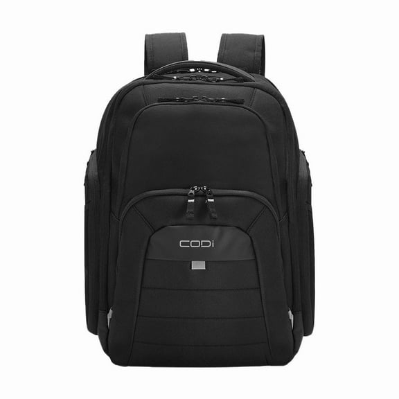 CODi Ferretti Pro Sport Pack Laptop Backpack, 17.3" Padded Compartment, with Trolley Strap & USB Cable Pass-Through