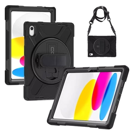 CODi Rugged iPad 11" (A16)/iPad 10.9" (10th Generation) | Heavy-Duty Shockproof Protection, 360° Coverage, Kickstand & Hand Strap