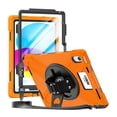 thumbnail image 1 of CODi Rugged iPad Case for iPad 11 (A16) & iPad 10.9 (10th Generation) with Integrated Screen Protector, Kickstand, Hand Strap & Shoulder Strap, Orange, 1 of 7