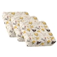 thumbnail image 1 of COEQINE 3-Piece Stretch Sofa Cover Removable Sectional Sofa Slipcover Machine Washable Couch Cushion Slipcover Non-Slip Armchair Couch Cover Furniture Decor, Rooster Chicken Floral Yellow, 1 of 8