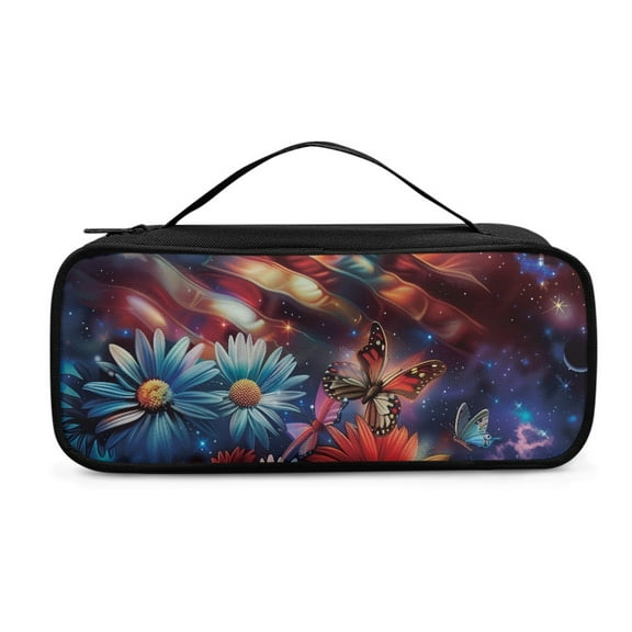 COEQINE American Flag Butterfly Stethoscope Storage Bag Flowers Stethoscope Pouch Case for Stethoscope Stethoscope Case Kit Stethoscope Accessories Pediatrics for Hospital Use 4 of July