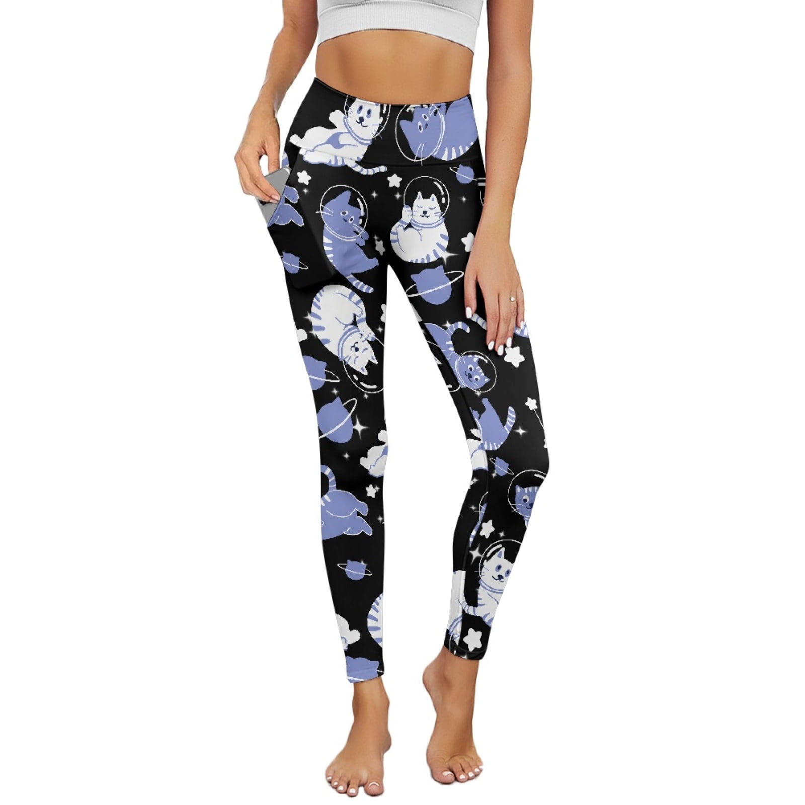 COEQINE Athletic Yoga Leggings for Women with Pockets High Waisted