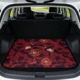 thumbnail image 1 of COEQINE Auto Trunk Liner for SUV, All Weather Heavy Duty Cargo Liner Floor Mat Fashion Rear Trunk Cover Fits Most Car Models, Universal Fit, Red Butterfly Floral Tie-dye, 1 of 7