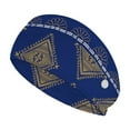 thumbnail image 1 of COEQINE Aztec Nurse Button Headband Wide Headbands for Girls Non Slip Youth Headbands for Sports Boys Football Nurse Headbands Thin Cute Medical Headbands, 1 of 7