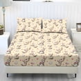 thumbnail image 1 of COEQINE Bed Sheets Set 3 Piece Twin XL Size Bedding Sheet Set, Comfy Easy Care Non-Slip Bedsheet & Pillowcases for Twin XL Size Bed for Women Men, Easter Bunny Egg Heart Yellow, 1 of 5
