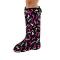 thumbnail image 1 of COEQINE Breast Cancer Leg Cast Covers Pink Ribbon Below The Knee Leg Cast Sleeve Easy to Clean Cast and Bandage Protector Outdoor Leg Protection Cover for Women Girls Size M, 1 of 7