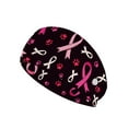 thumbnail image 1 of COEQINE Breast Cancer Ribbon Nurse Button Headband Dog Paw Elastic Sports Headbands Thick Non-Slip Hair Bands for Women Sport Headbands for Men Headbands for Sports Nurse Headbands Bulk, 1 of 7