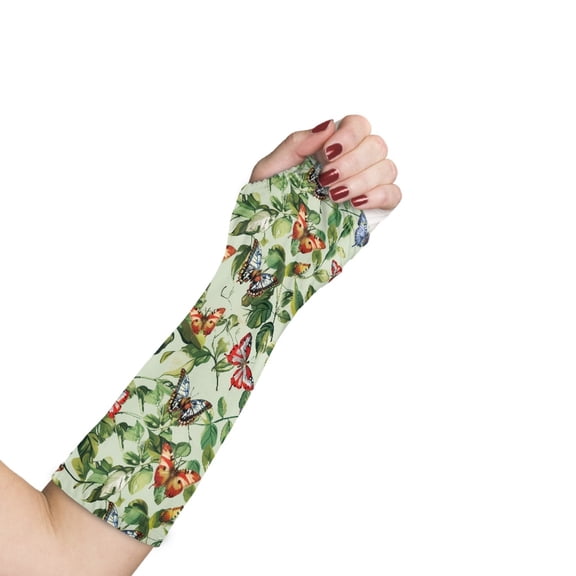 COEQINE Butterfly Arm Cast Covers Broken Arm Shower Sleeve Size S Decorative Arm Plaster Cover Machine Washable Wrist Elbow Cast Wound Scratcher Covers for Kids Girls Women