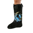 thumbnail image 1 of COEQINE Butterfly Leg Cast Covers Moon Outdoor Leg Protection Cover Knee Cast Sock Easy to Put on Leg Cast Cover for Showering Soft Fabric Leg Plaster Sleeve for Girls Small, 1 of 7