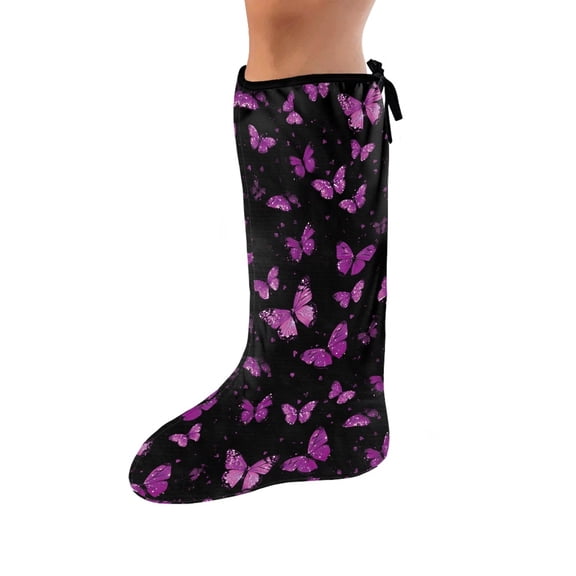 COEQINE Butterfly Leg Cast Covers Outdoor Protection Leg Cover Knee Cast Sock Soft Fabric Leg Plaster Sleeve Knee Cast Sock Size S Leg Cast Cover for Showering Youth