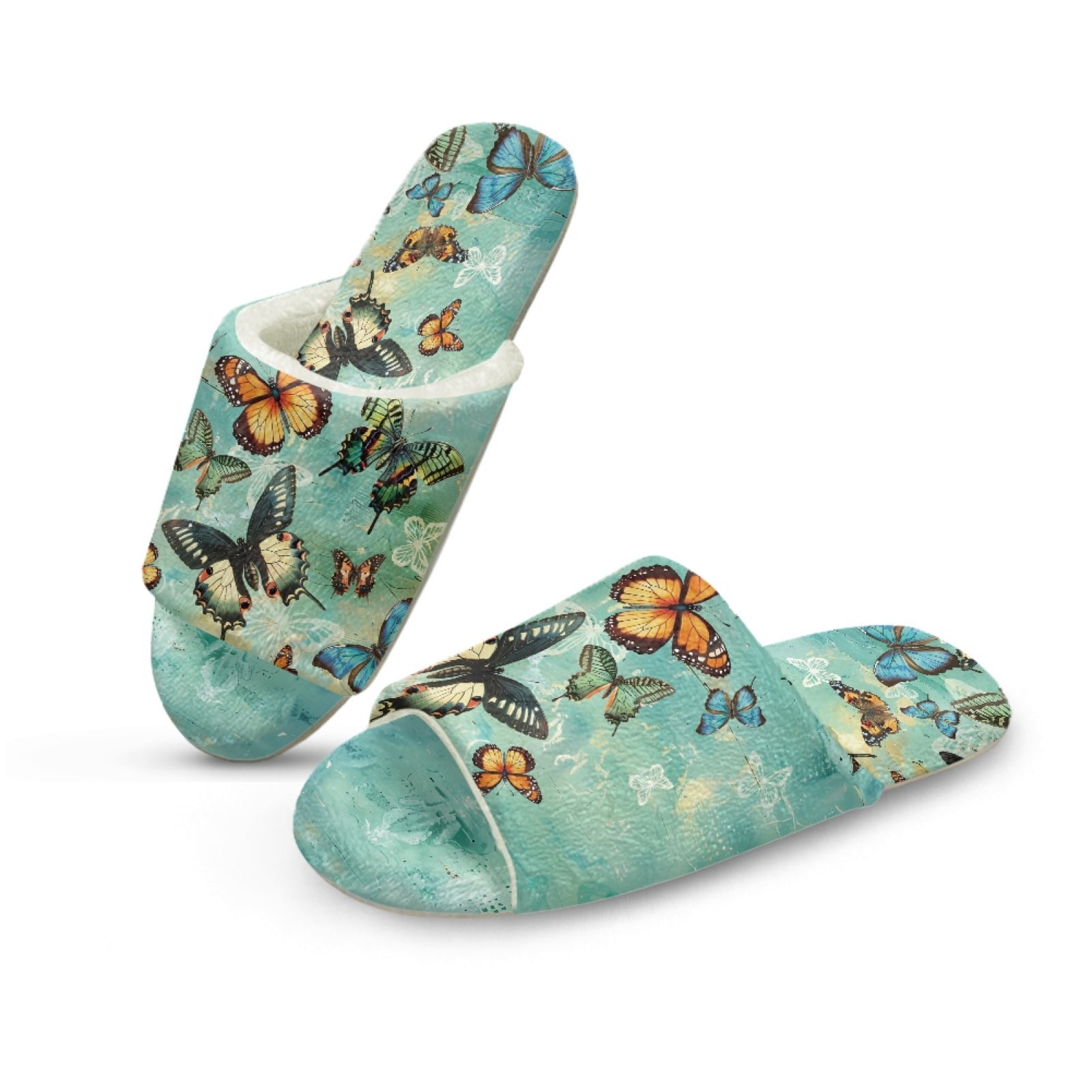 Elegant Soft Solid Color Warm Indoor Slippers