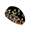 thumbnail image 1 of COEQINE Butterful Floral Nurse Button Headband for Nursing Healthcare Worker Sports Headbands for Women Non Slip Stretchy Headband for Running Cycling Football Basketball Yoga Workout, 1 of 7