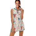thumbnail image 1 of COEQINE Cactus and Floral Print Women's Golf Dress with Built in Shorts and Pockets Sleeveless Lightweight Athletic Dresses Breathable Elastic Tennis Outfits, XS, 1 of 7