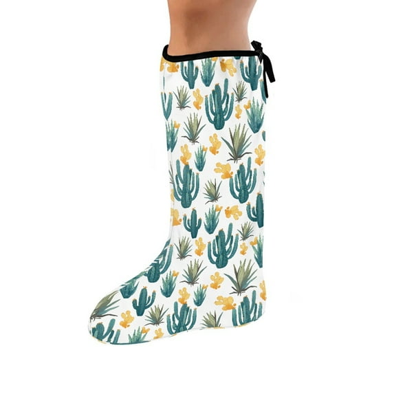 COEQINE Cactus Leg Cast Covers 2 PCS Outdoor Leg Protection Cover Size L Below The Knee Leg Cast Sleeve Fashionable Leg Cast Cover Sock Washable Decorative Leg Cast Cover Gifts for Friends