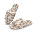 thumbnail image 1 of COEQINE Capybara Orange Flower Womens Open Toe Slippers Trendy Slip On House Slides Soft Fuzzy Slippers Portable Indoor Shoes Slip On Home Sandals Footwear for Guest Ladies Mom, 42-43, 1 of 7