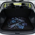 thumbnail image 1 of COEQINE Car Cargo Mat Heavy Duty Rear Trunk Liner Machine Washable Dog Cargo Protector Universal Size Protective Mat for SUV, Sedan, Truck, Blue Dragonfly Flower, 1 of 7