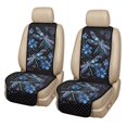 thumbnail image 1 of COEQINE Car Front Seat Cover 2 Pack Quilted Soft Breathable Captain Chair Seat Cover Non-Slip Pet Car Seat Protector Fits for Sedans SUVs Trucks, Blue Dragonfly Flower, 1 of 7