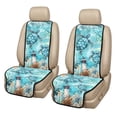 thumbnail image 1 of COEQINE Car Front Seat Cover 2 Pack Quilted Soft Breathable Captain Chair Seat Cover Non-Slip Pet Car Seat Protector Fits for Sedans SUVs Trucks, Sea Turtle Lighthouse Blue, 1 of 7