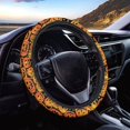 thumbnail image 1 of COEQINE Car Steering Wheel Cover Universal 15 Inch Non-Slip Comfortable Stretch Decorative Halloween Auto Steering Wheel Protector Automobile Accessories, Pumpkin Star, 1 of 7