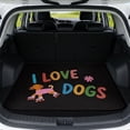 thumbnail image 1 of COEQINE Cargo Liner for SUV, Durable Rear Trunk Liner Heavy Duty Cargo Mat Back Seat Cover Protector Fashion Car Accessories Decor, 29" x 39", I Love Dogs, 1 of 7