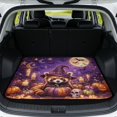 thumbnail image 1 of COEQINE Cargo Mat for SUV, All Weather Washable Car Boot Protection Stylish Dog Seat Cover Auto Interior Accessories for Halloween Decor, 29" x 39", Red Panda Witch Bat Purple, 1 of 7
