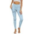thumbnail image 1 of COEQINE Casual Yoga Leggings for Women with Pockets Elastic Tummy Control High Waisted Full-Length Pants Star Blue Buttery Soft Hip Lift Comfortable Tights for Meeting, XL, 1 of 7