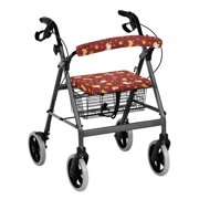 COEQINE Cat Pumpkin Walker Seat Cover Thanksgiving Universal Rollator Walker Seat and Backrest Covers Walker Seat Cover Set of 2 Piece Seat Covers for Ladies