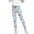 thumbnail image 1 of COEQINE Cat Watermelon Raindrop Girls Sport Leggings High Waist Stretch Pants Soft Legging for Running Travel, for 4-5 Years Kids, 1 of 7