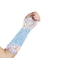 thumbnail image 1 of COEQINE Cherry Blossom Stripes Arm Cast Cover Removable Cast Cover Stylish Sleeve for Arm Cast Decorative Cast Covers Size S Arm Cast Covers for Shower Adult After Surgery Gifts, 1 of 7