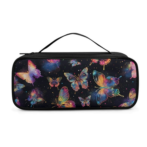 COEQINE Colorful Butterfly Stethoscope Storage Bag Stethoscope Pouch Storage Bags with Zipper Holder Case Personalized for Stethoscope Stethoscope Bag for Travelers with Medical Conditions