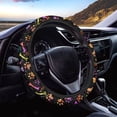 thumbnail image 1 of COEQINE Colorful Paw Bone Splatter Auto Steering Wheel Cover Universal 15 Inch Diameter Non-slip Comfortable Car Steering Wheel Protector for All Seasons, 1 of 7