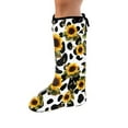 thumbnail image 1 of COEQINE Cow Print Sunflower Leg Cast Cover Size S Soft Fabric Leg Plaster Sleeve Leg Cast Cover for Showering After Surgery Machine Washable Knee Cast Sock for Kids Girls Women, 1 of 7
