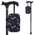 thumbnail image 1 of COEQINE Crutch Bag with Straps for Elbow Crutches Vintage Dragonfly Print Forearm Crutch Pouch, Broken Leg Crutch Bag, Daily Essentials Organizer, Hands-Free, Lightweight, 1 of 7