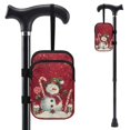 thumbnail image 1 of COEQINE Crutch Bag for Women, Elbow Crutch Pouch Snowman Candy Cane Red Broken Leg Crutch Bag, Walking Cane Bag, Forearm Crutch Attachment, Lightweight, for Adults Elderly, 1 of 7