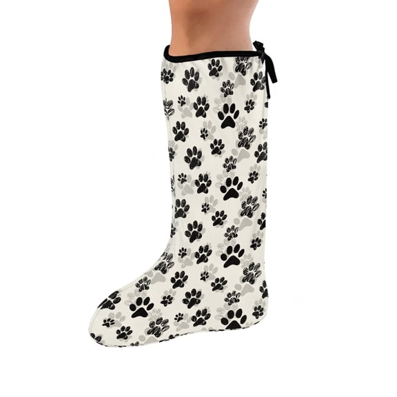 COEQINE Dog Paw Leg Cast Covers Foot Cast Cover Outdoor Protection Leg Cover Adjustable Cast and Bandage Protector Reusable Cast Scratcher Sleeve for Kids Girls Women Size S