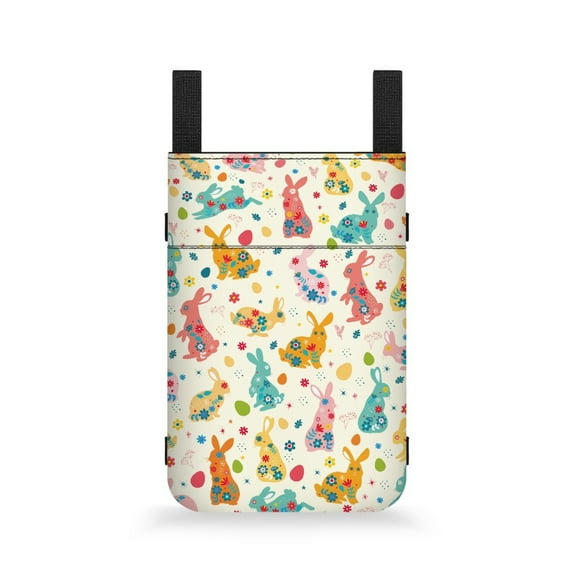 COEQINE Easter Crutch Case Rabbit Broken Foot Underarm Crutch Pouch Walker Storage Accessory Crutch Pouches Large Capacity Crutch Storage Bag Easter Crutch Decoration