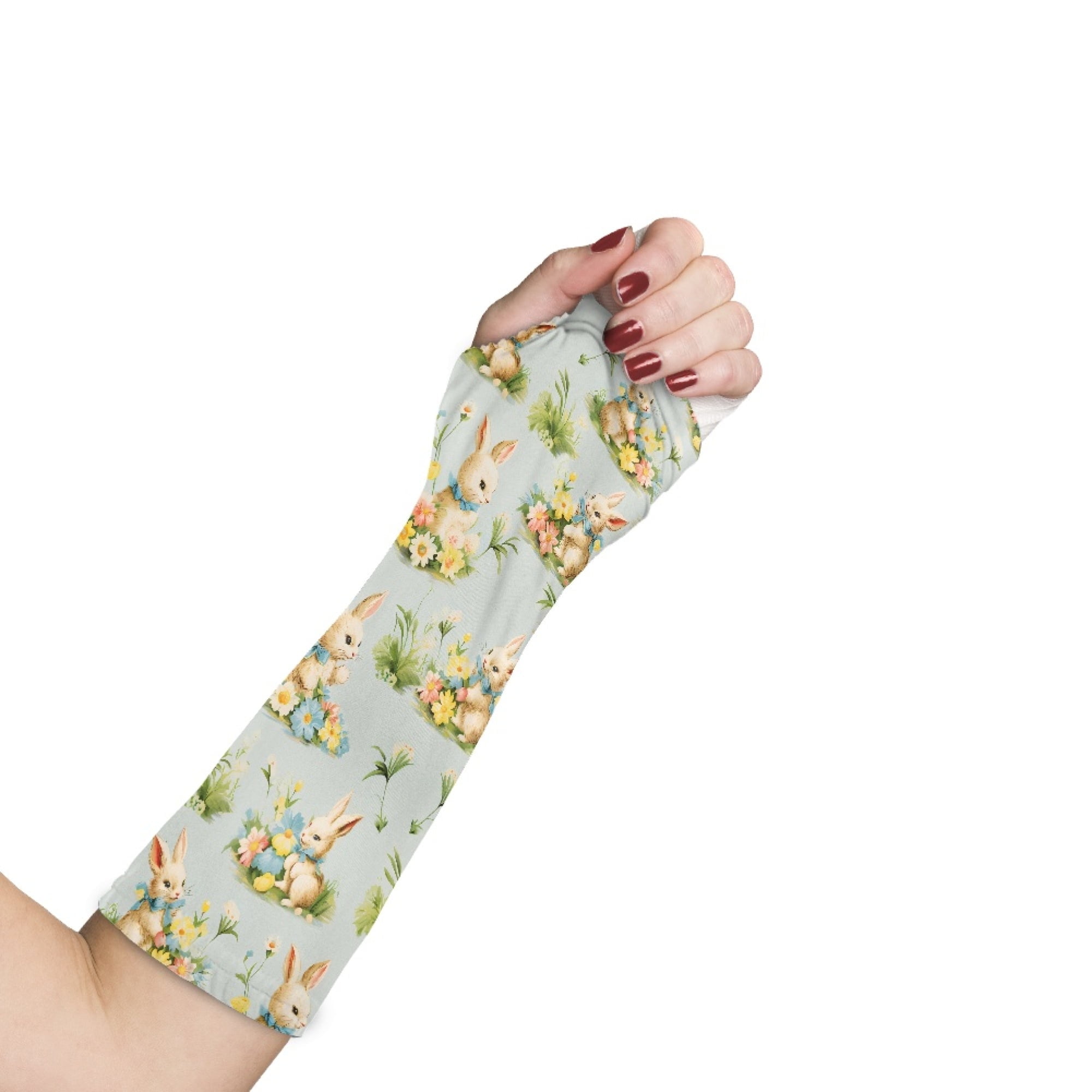 COEQINE Easter Rabbit Arm Cast Covers Elastic Removable Cast Cover with ...