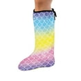 thumbnail image 1 of COEQINE Fish Scales Leg Cast Covers Size S Soft Fabric Leg Plaster Sleeve Short Foot Cast Cover Machine Washable Outdoor Leg Protection Cover Leg Cast Cover for Showering Teen, 1 of 7