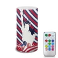 thumbnail image 1 of COEQINE Fourth of July The Statue of Liberty Flameless LED Candles Battery Operated Candle American Flag Balloon Pillar Candle Tealights for Patriotic Decoration, 1 of 7