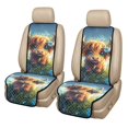 thumbnail image 1 of COEQINE Front Car Seat Cover 2 Pack Quilted Non-Slip Bucket Seat Cover for Women Men, Easy Clean Pet Car Seat Protector, Auto Interior Decoration, Cute Highland Cow, 1 of 7