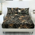 thumbnail image 1 of COEQINE Full Size Sheet Set Soft Easy Care 3 Pieces Bedding Set Fade Resistant Stay in Place Include 1 Fitted Sheet & 2 Pillowcases for Women Men, Camo Hunting Forest Branch, 1 of 5
