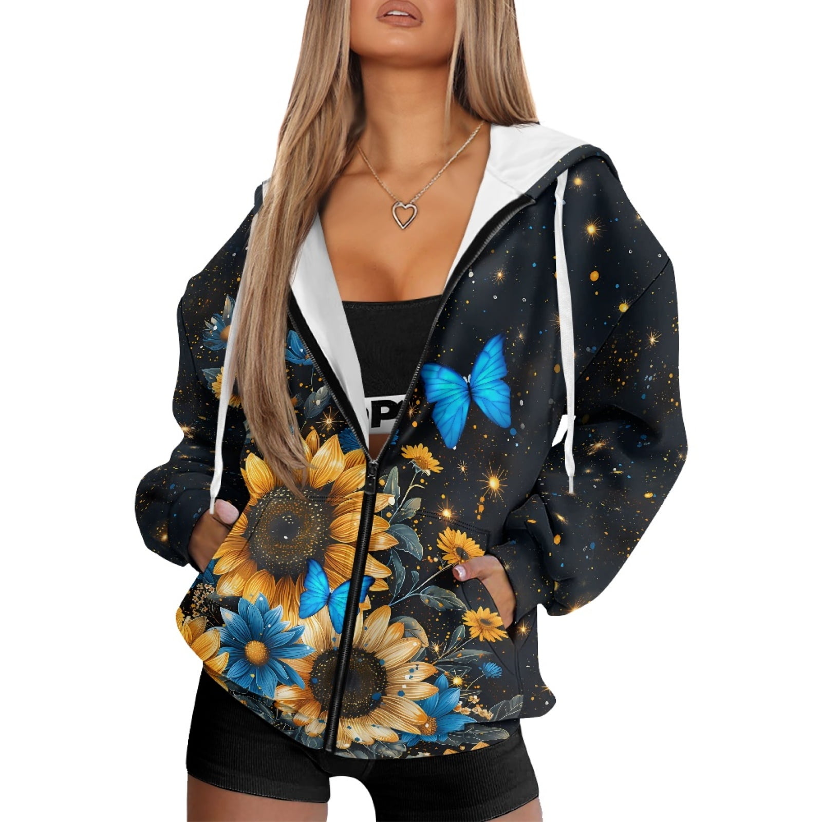 Swift Pastel Full Zip Hoodie for Women
