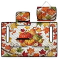 thumbnail image 1 of COEQINE Golf Cart Seat Covers Blanket, Travel Sports Cart Seat Cushion Covers for 2 Person Seats Club Car, Universal Golf Accessories for Autumn Decor, Fall Harvest Pumpkin Maple Leaf, 1 of 8