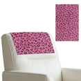 thumbnail image 1 of COEQINE Headrest Protector for Recliners, Waterproof Faux Leather Headrest Cover for Recliners, Easy to Clean Decorative Cover with Hook and Loop Fasteners, Leopard Print Pink, 1 of 7