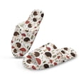 thumbnail image 1 of COEQINE Hedgehog Mushroom Leaf Slip On Slippers for Women Indoor, Winter Slippers Foldable Spa Slides Flannel House Shoes Open Toe Bedroom Shoes Machine Washable for Business Trip, 38-39, 1 of 7