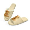 thumbnail image 1 of COEQINE Highland Cow Coffee Womens Fuzzy Slippers Cozy Indoor Shoes Trendy House Slippers Comfortable Open Toe Home Sandals Slip On House Shoes for Bedroom Travel Party, 40-41, 1 of 7
