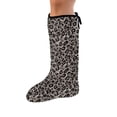 thumbnail image 1 of COEQINE Leopard Print Leg Cast Covers Outdoor Protection Leg Cover Knee Cast Sock Soft Fabric Leg Plaster Sleeve Knee Cast Sock Size L Leg Cast Cover for Showering Youth, 1 of 7