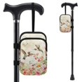 thumbnail image 1 of COEQINE Lightweight Crutch Bag Mobility Aid Bag Hummingbird Floral Beige Forearm Crutch Bag Pouch, Walking Stick Accessories, Lightweight, for Elbow Crutches, for Men Women, 1 of 7