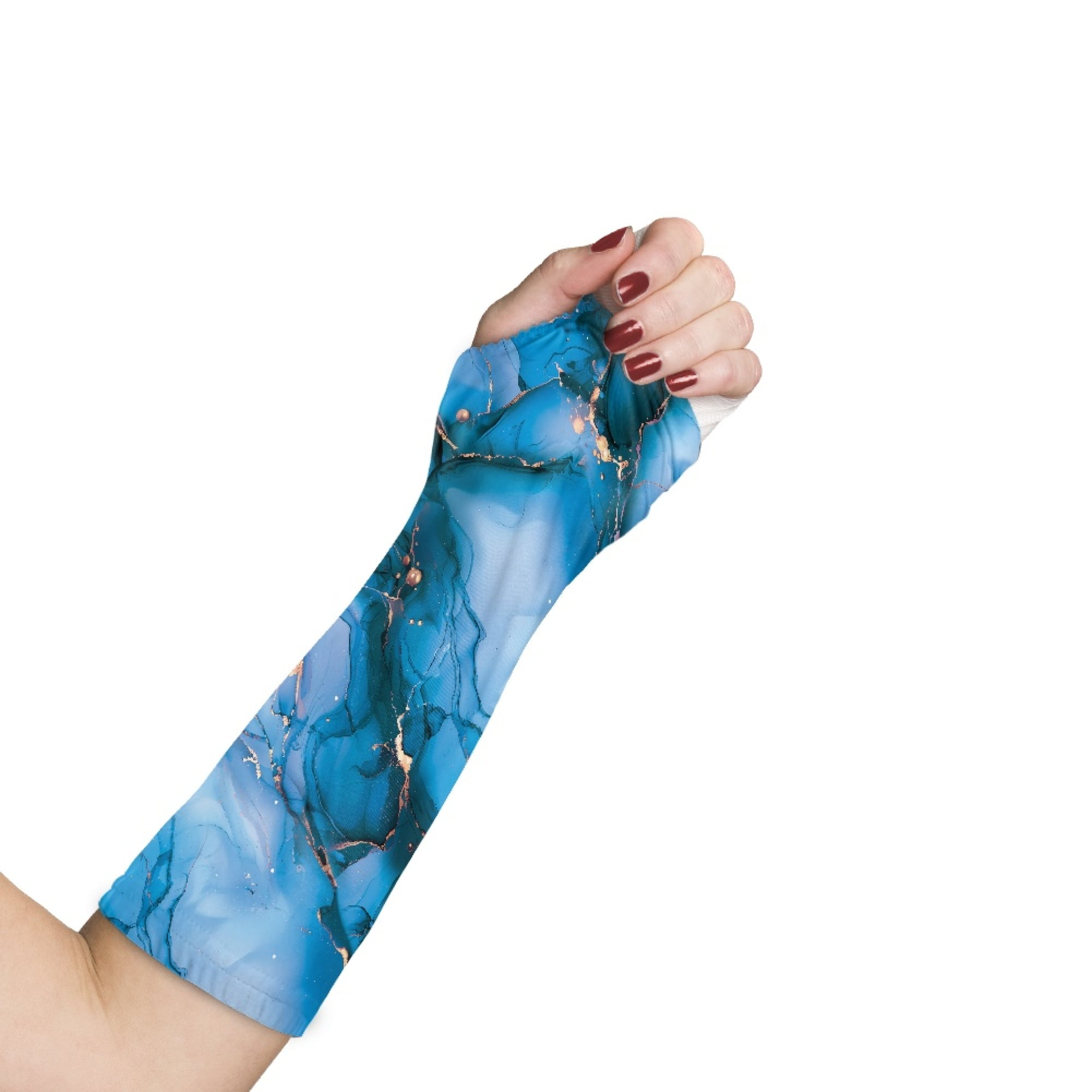 COEQINE Marble Print Arm Cast Covers Wrist Elbow Cast Wound Scratcher ...